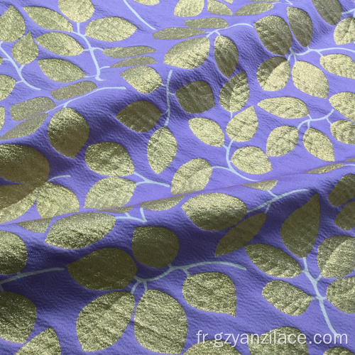 Brocart Jacquard Strecth Violet pour Robe